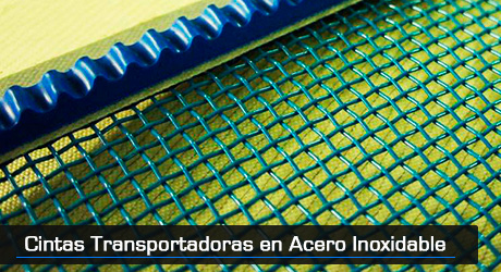 Entrar a Cintas transportadoras de Acero Inoxidable